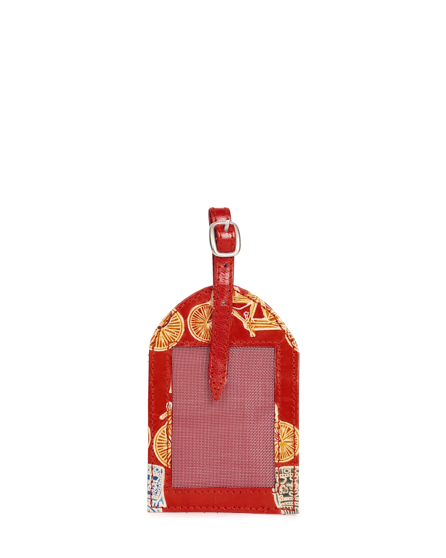 Rickshaw Luggage Tag Handcrafted Leather Shantiniketan