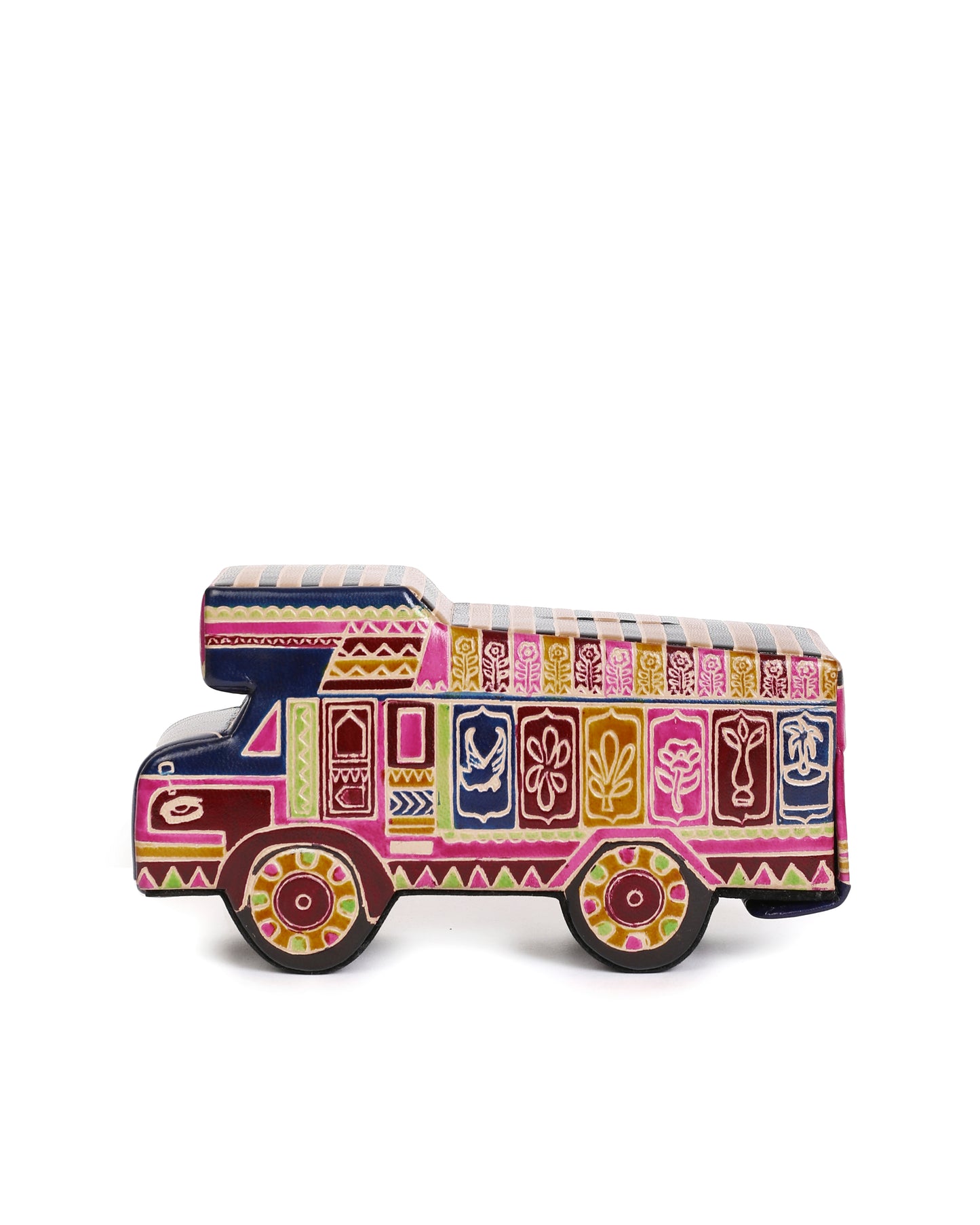 Truck Money Bank Handcrafted Leather Shantiniketan