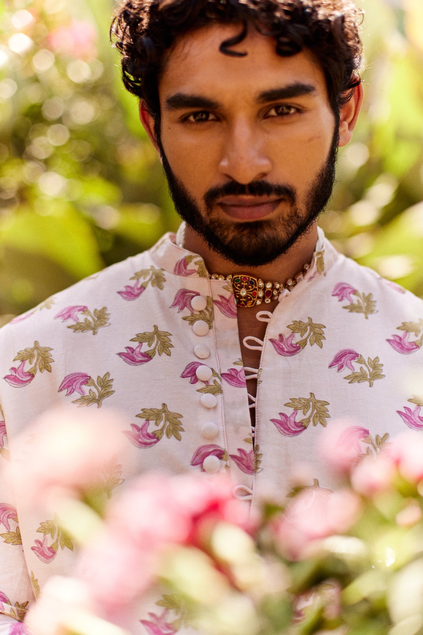 Tesu Buta Pink kurta