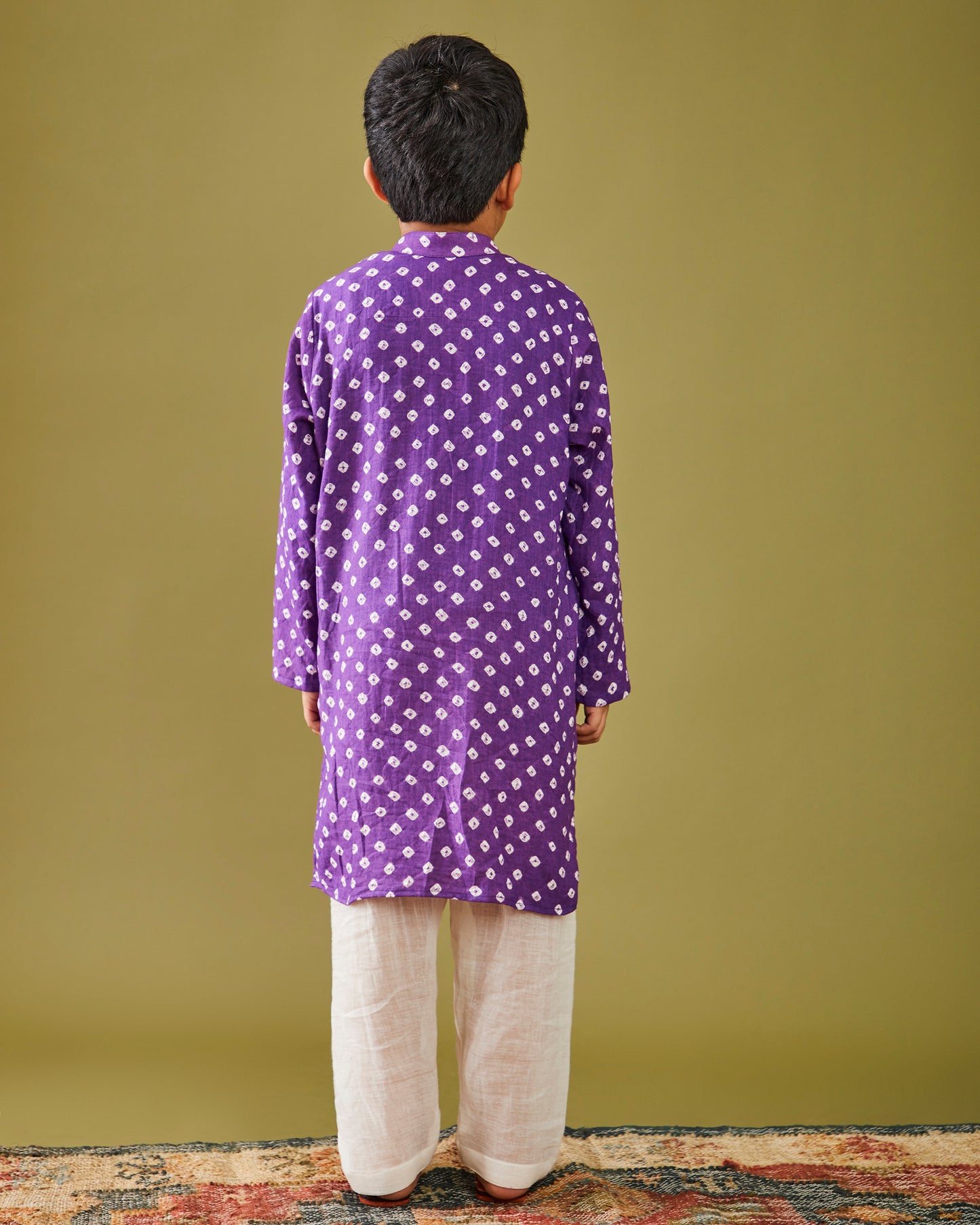 Jamuni Bandhej Kurta Pajama Set