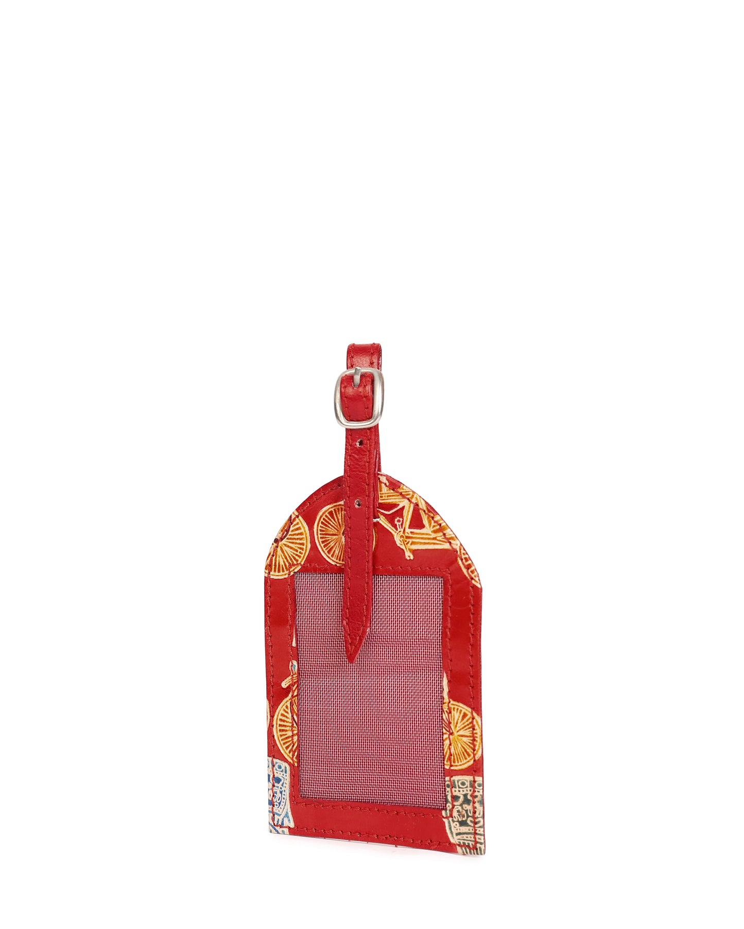 Rickshaw Luggage Tag Handcrafted Leather Shantiniketan