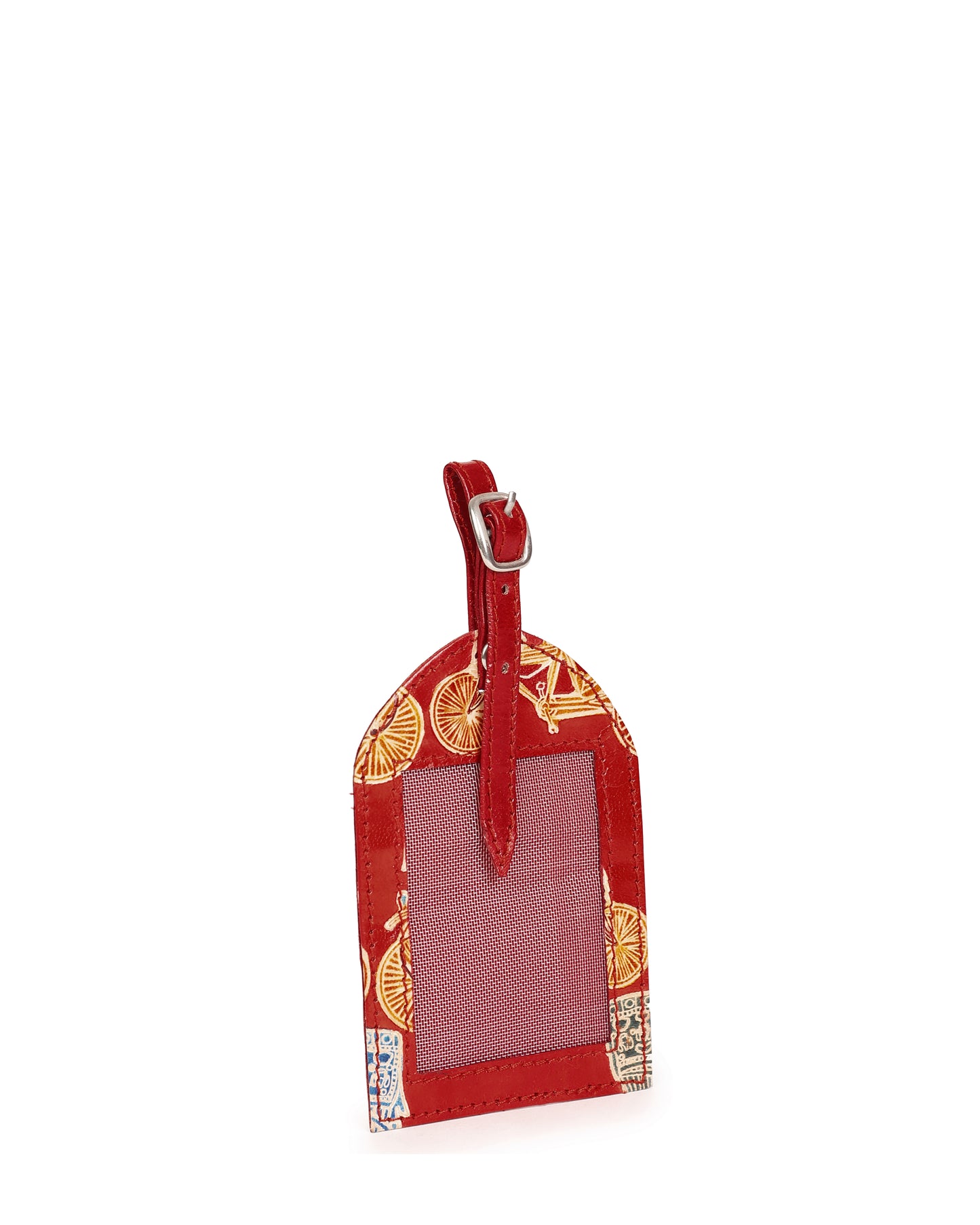 Rickshaw Luggage Tag Handcrafted Leather Shantiniketan