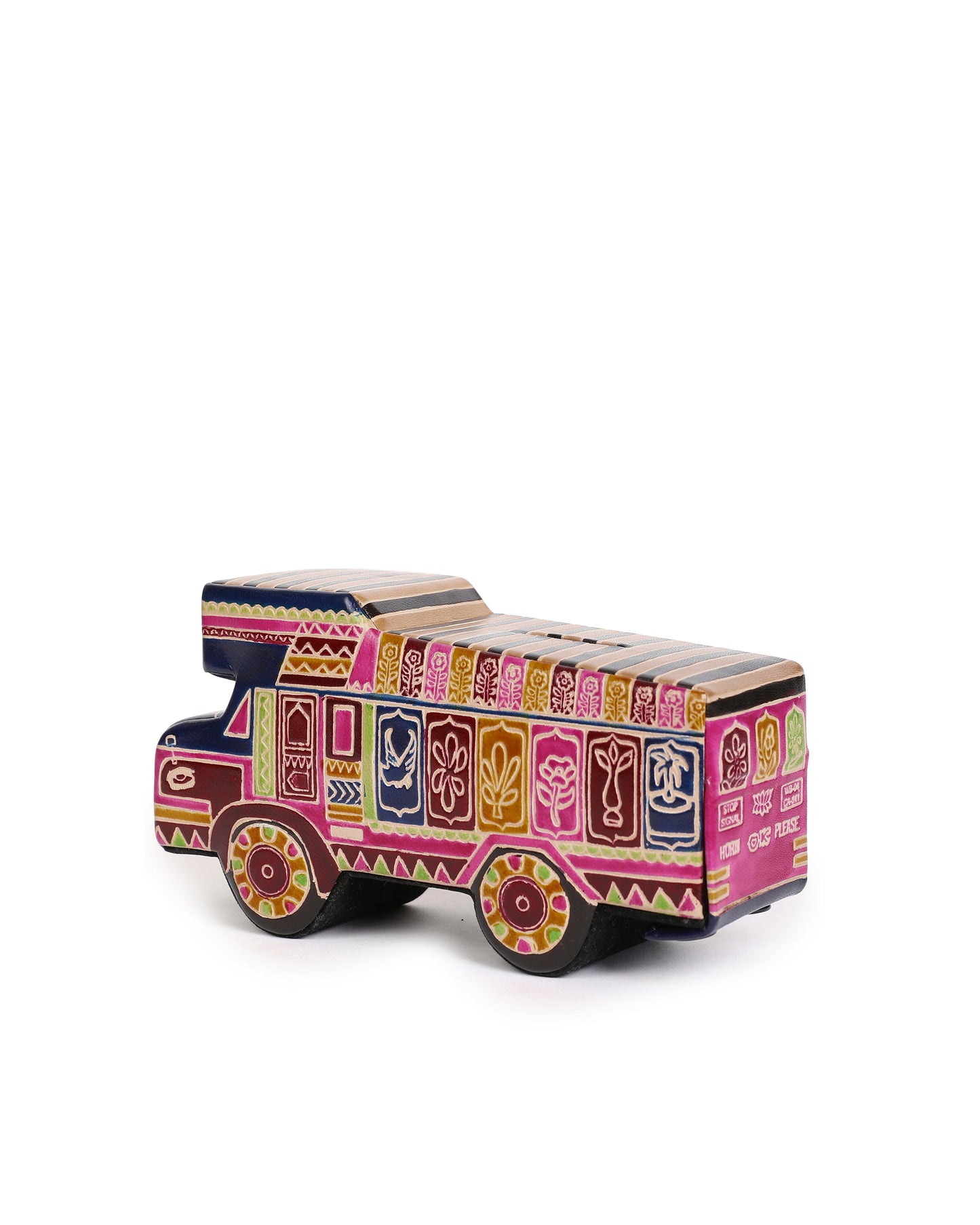 Truck Money Bank Handcrafted Leather Shantiniketan