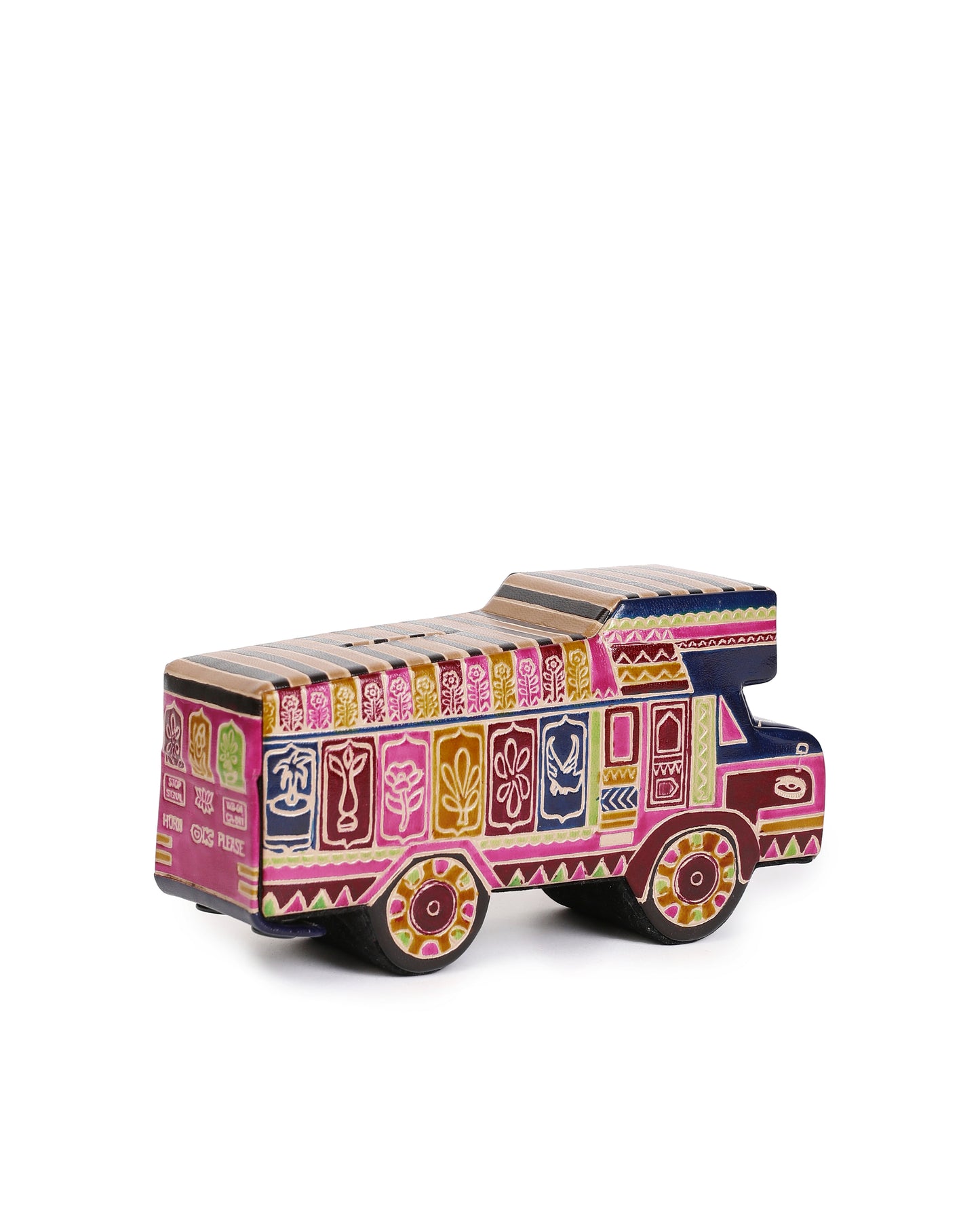 Truck Money Bank Handcrafted Leather Shantiniketan