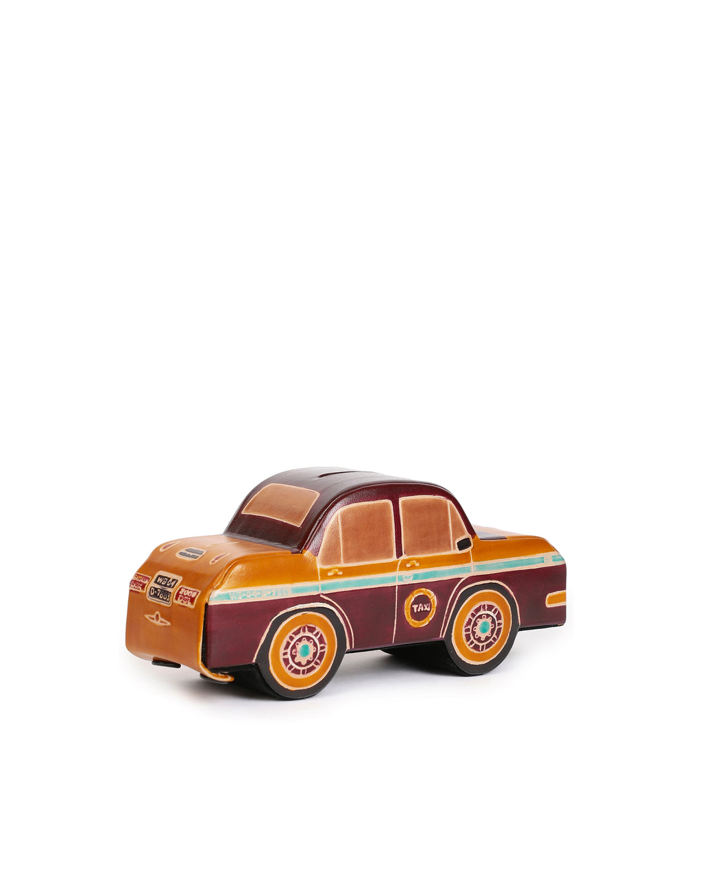 Taxi Money Bank Handcrafted Leather Shantiniketan