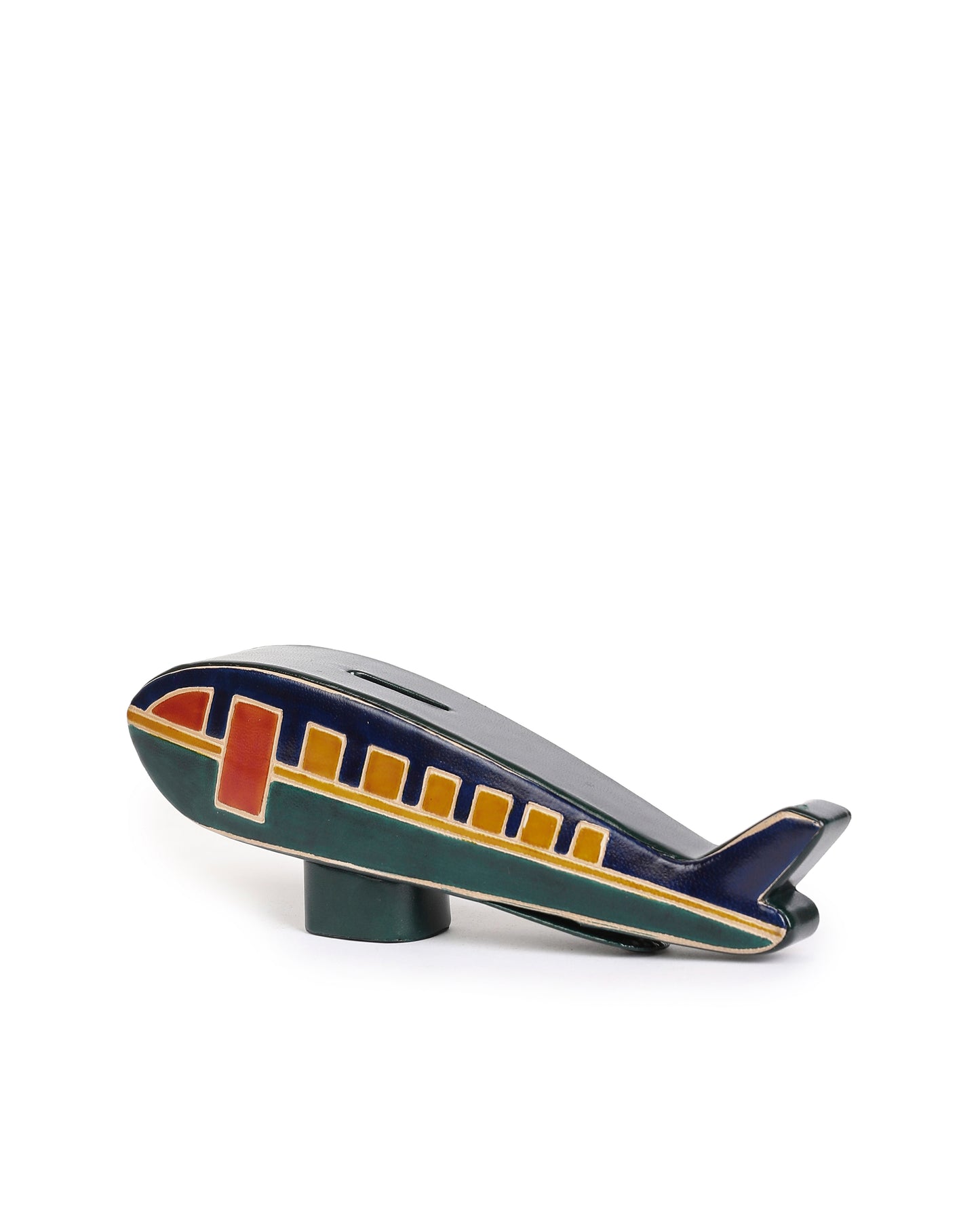 Airplane Money Bank Handcrafted Leather Shantiniketan