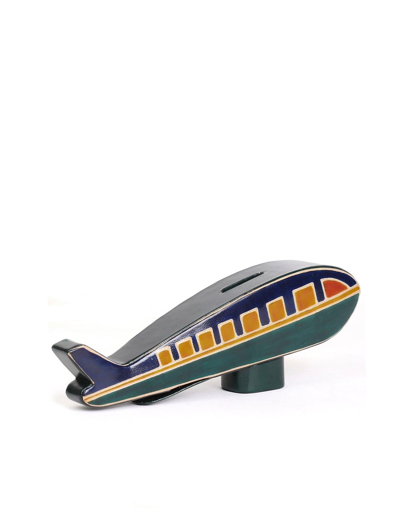 Airplane Money Bank Handcrafted Leather Shantiniketan