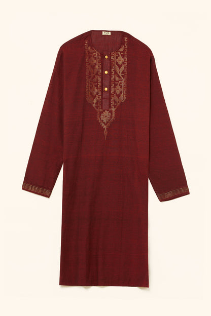 Jamdani Red Kurta