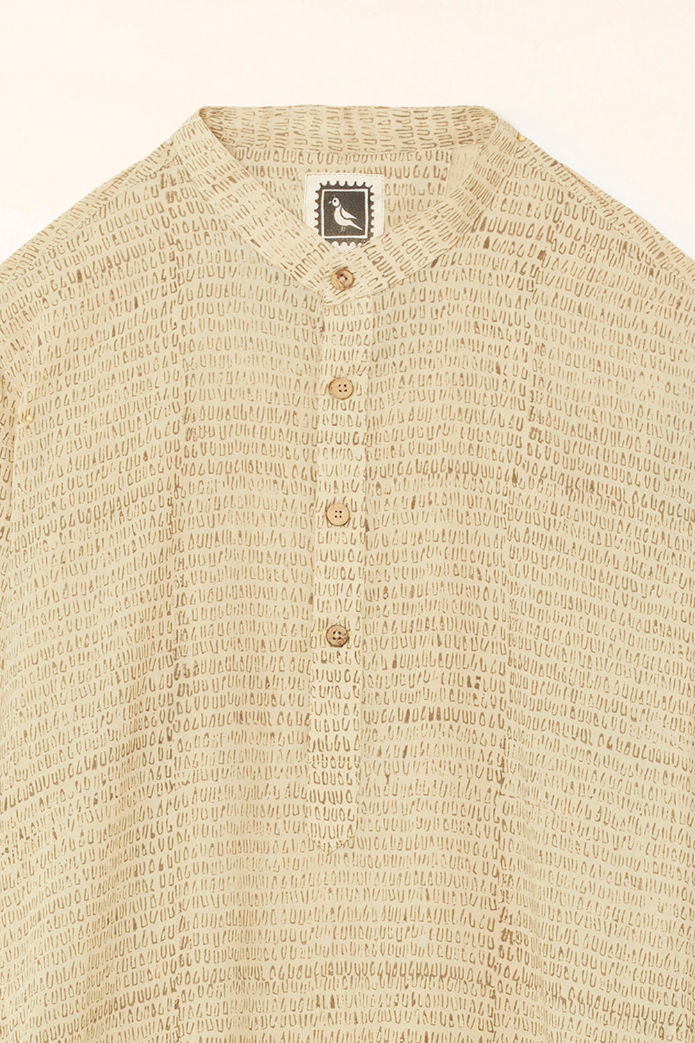 Tehreer Beige Cotton Kurta