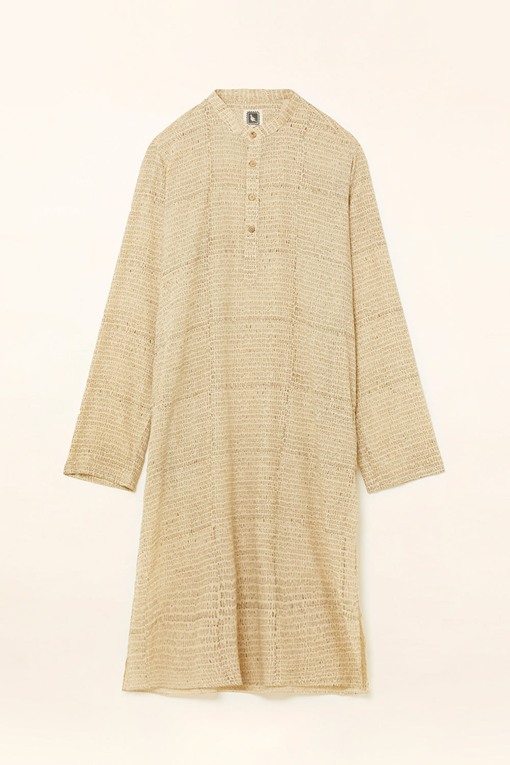 Tehreer Beige Cotton Kurta