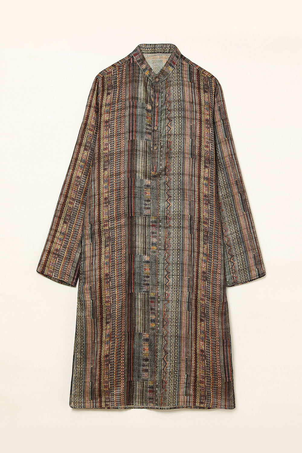 Digital Printed Art Tussar Kurta