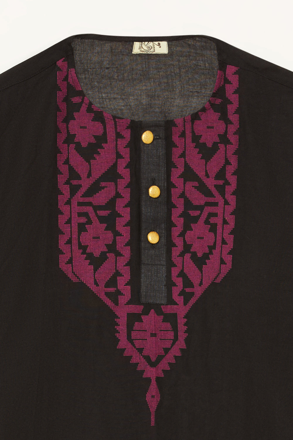 Jamdani Magenta Kurta
