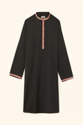 Black Karnataka Khun Weave Cotton Kurta