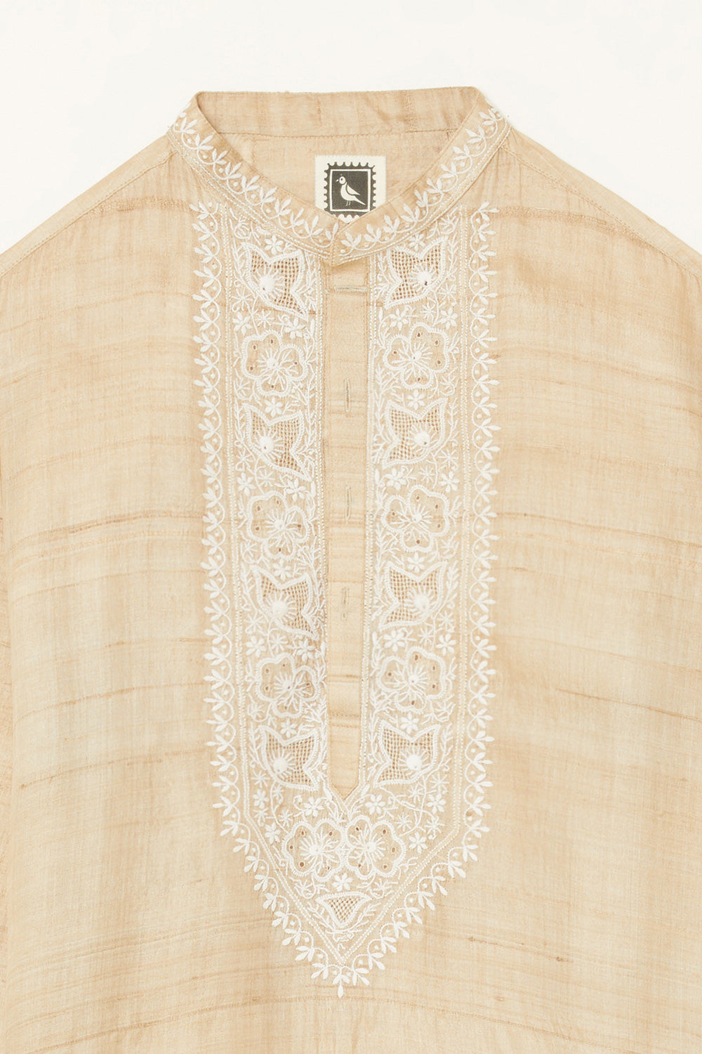 Pure Silk Chikankari Kurta
