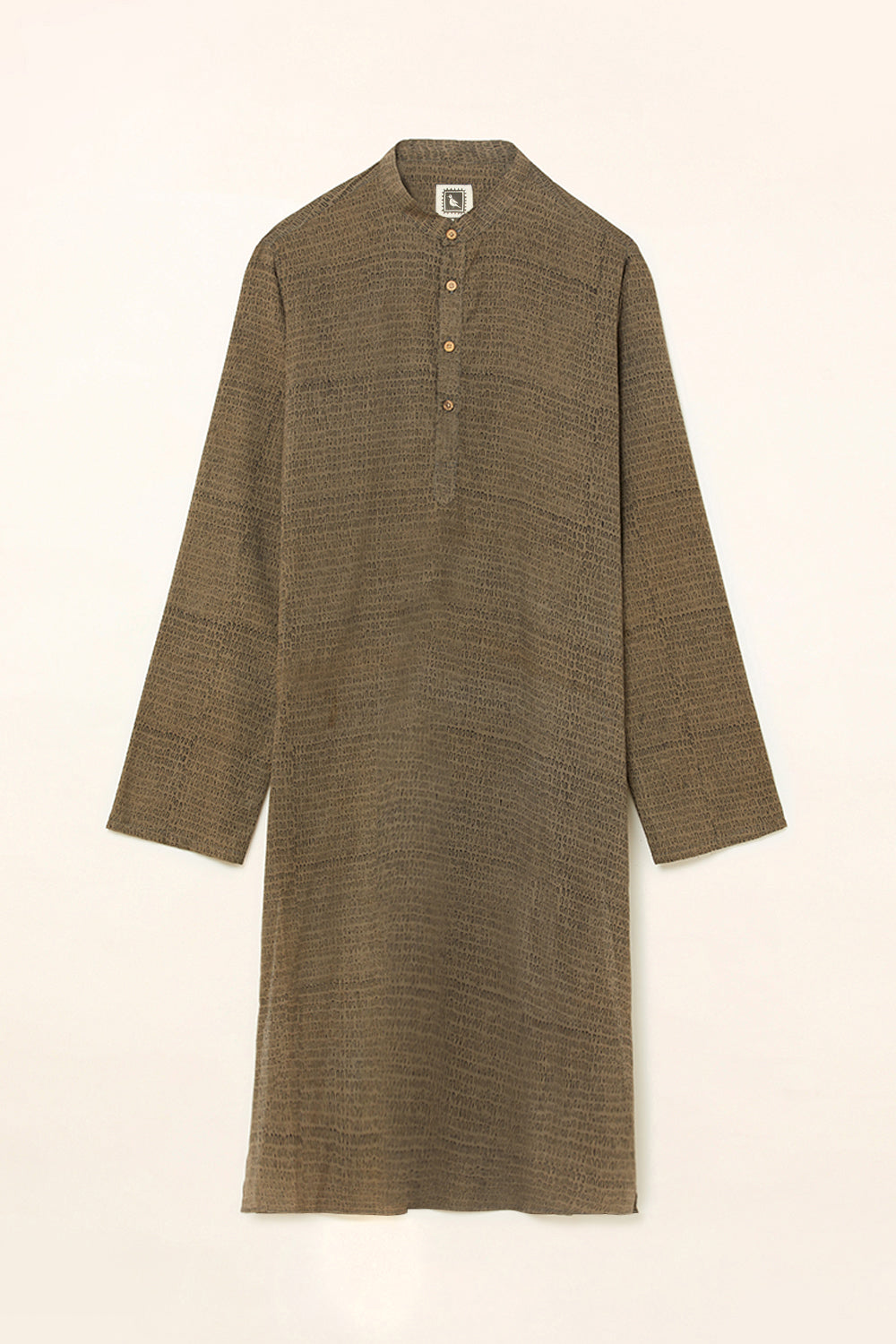 Tehreer Grey Cotton Kurta