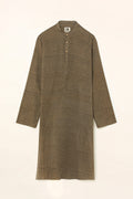 Tehreer Grey Cotton Kurta