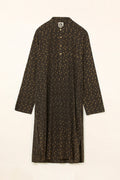 Parinda Black Cotton Kurta