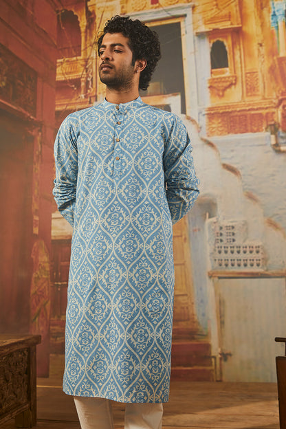 Nargis Blue Kurta