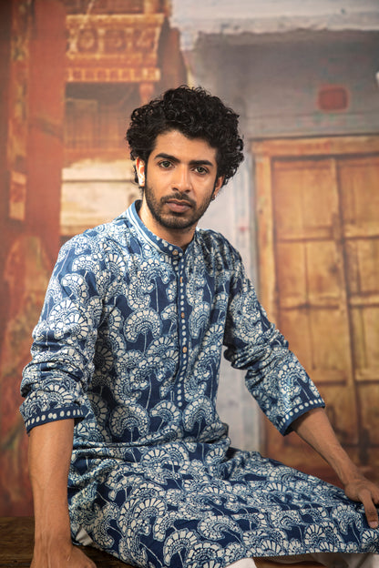 Guldaudi Blue Kurta