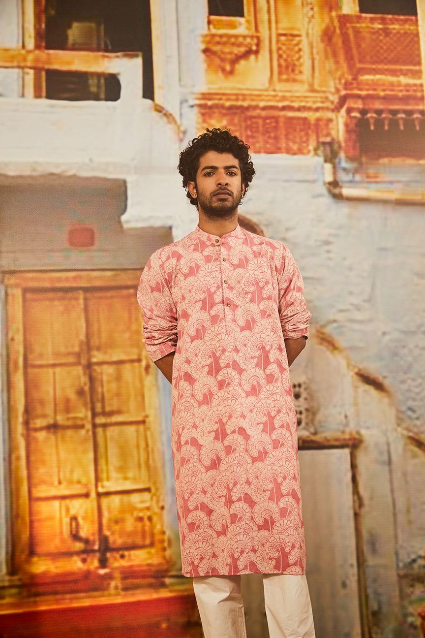 Guldaudi Pink Kurta