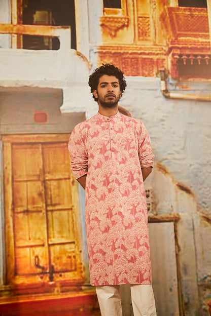 Guldaudi Pink Kurta