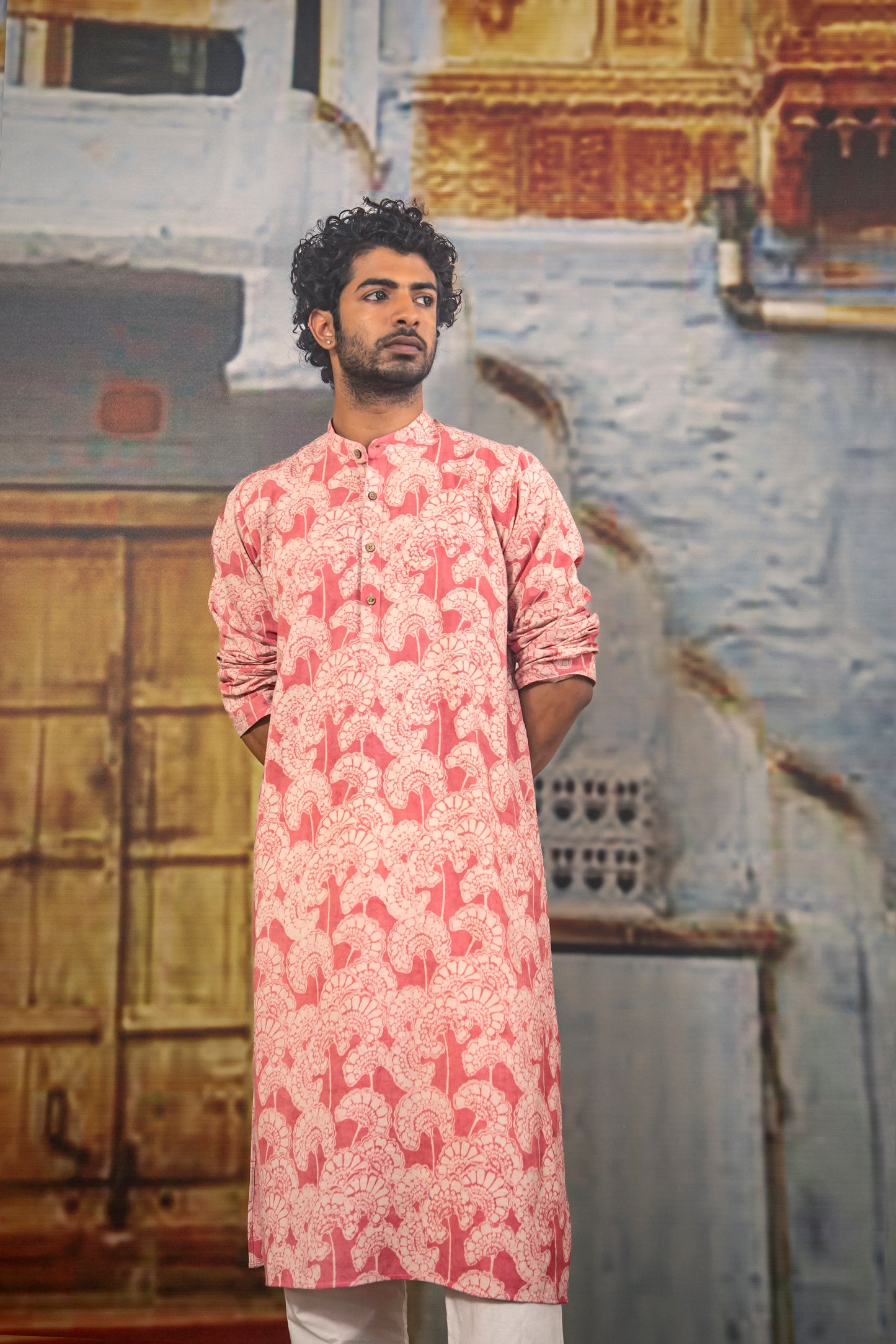 Guldaudi Pink Kurta