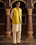 Yellow Raw Silk Bandi