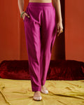 Pink Pure Chanderi Pants