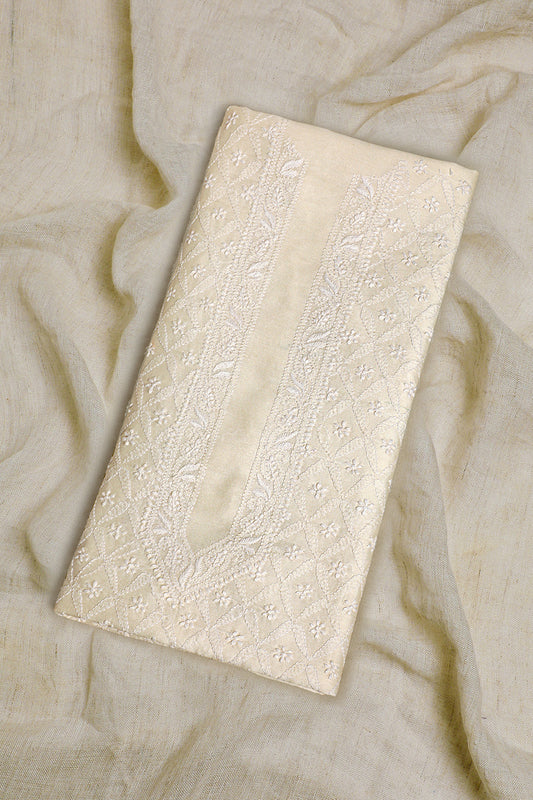 Zayn Cotton Chanderi Unstitched Kurta (A)