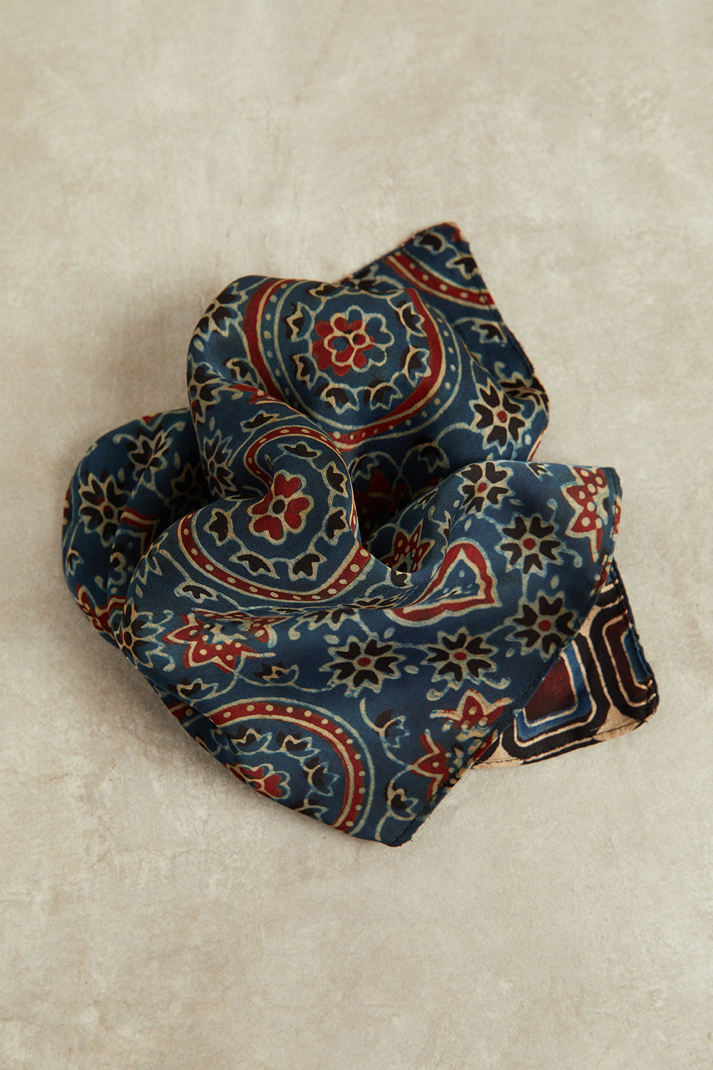 Qissa Ajrakh Dotarfa Pocket Square