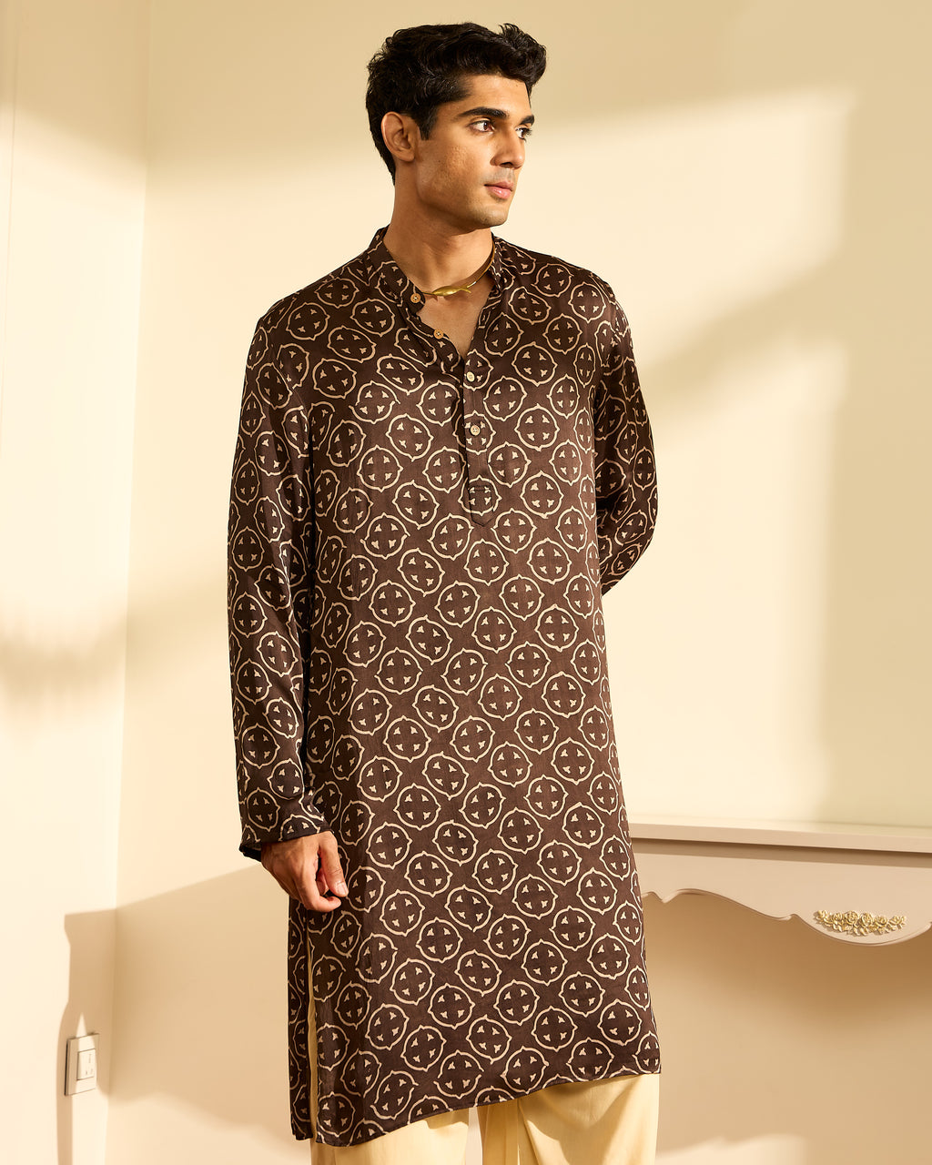 Kharek Ajrakh Kurta