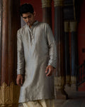 Manuhaar Ash Buta Chanderi Kurta