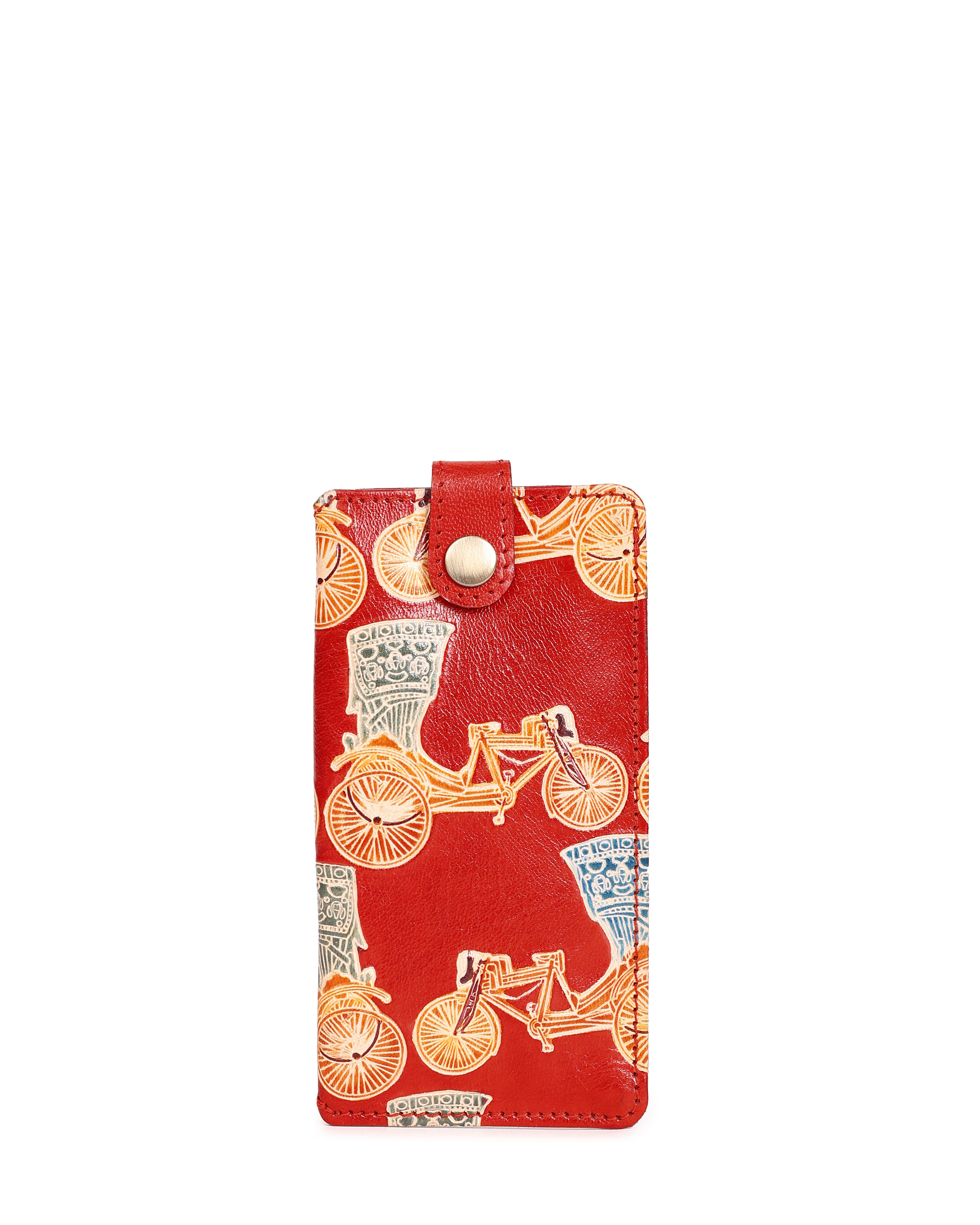 Rickshaw Spectacle Case Handcrafted Leather Shantiniketan