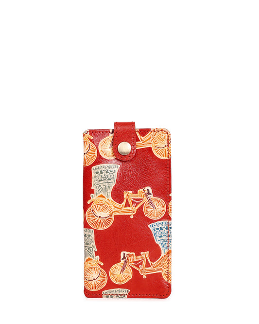 Rickshaw Spectacle Case Handcrafted Leather Shantiniketan