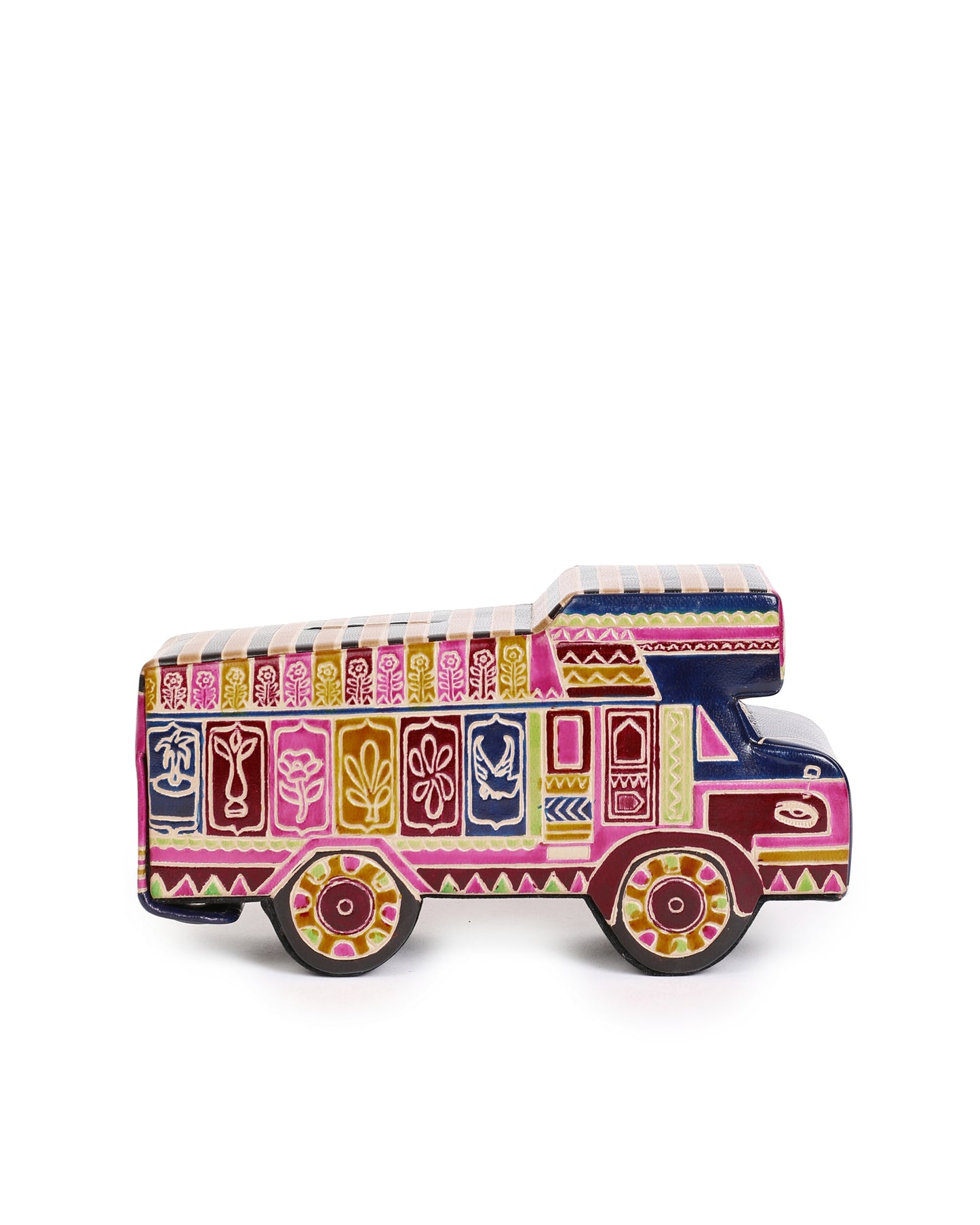 Truck Money Bank Handcrafted Leather Shantiniketan