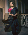 Mrinmoyee Black Saree