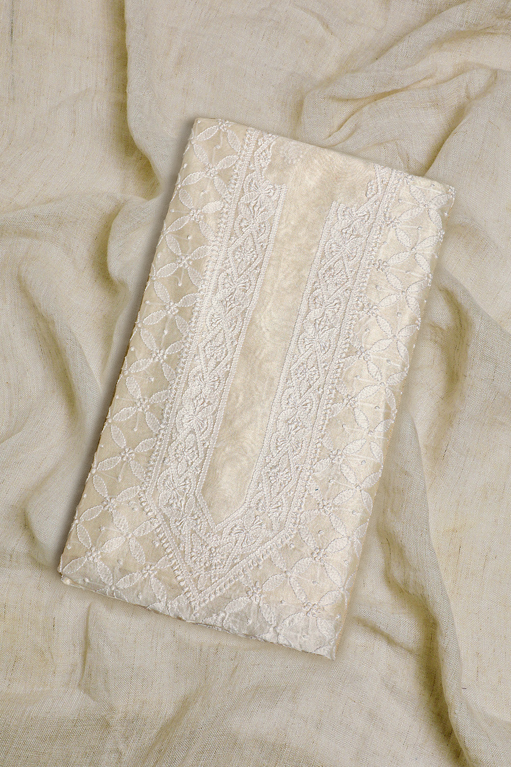 Zayn Cotton Chanderi Unstitched Kurta (B)