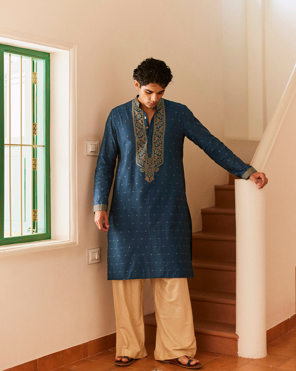 Niladri Jamdani kurta