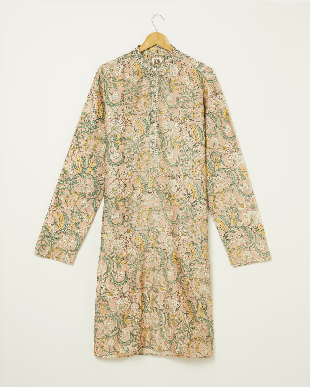 Gulabi Pure Chanderi Silk Kurta
