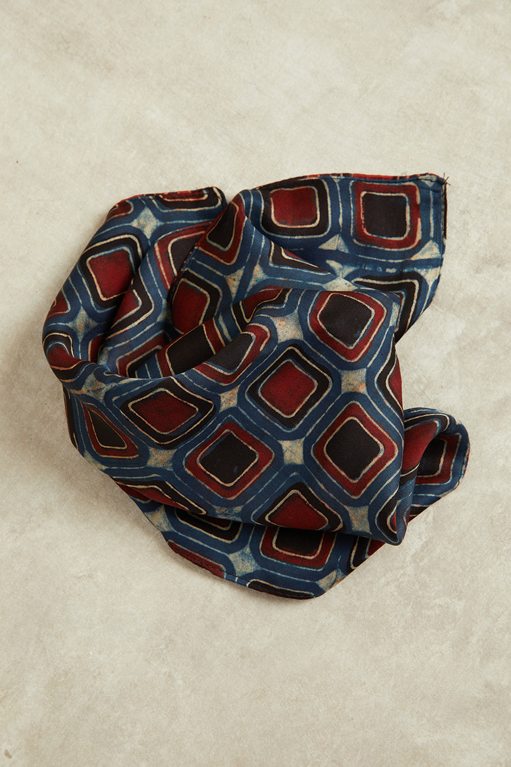 Pasa Ajrakh Dotarfa Pocket Square
