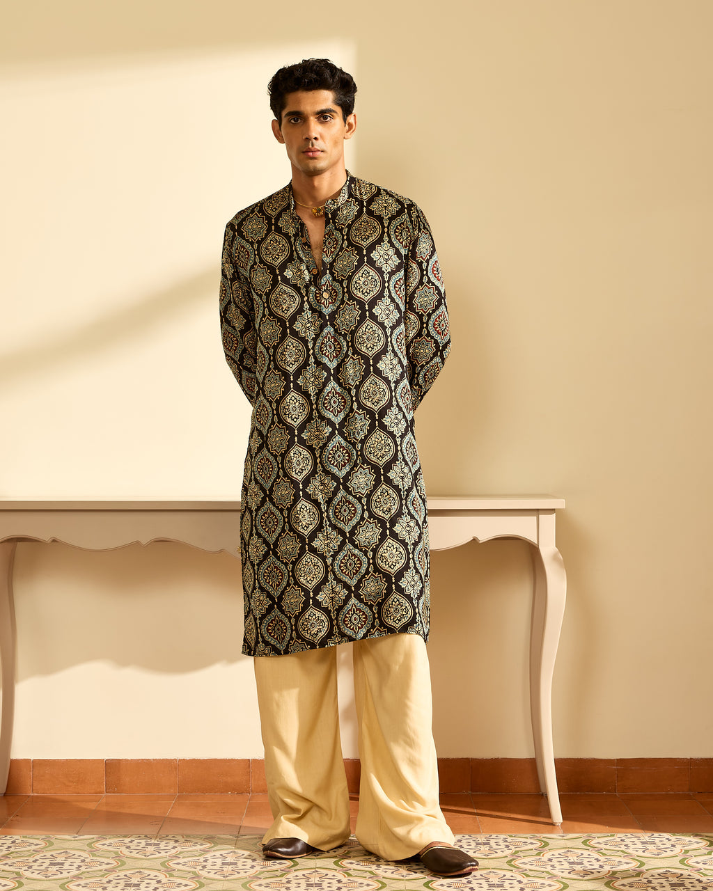 Minkudi Ajrakh Kurta