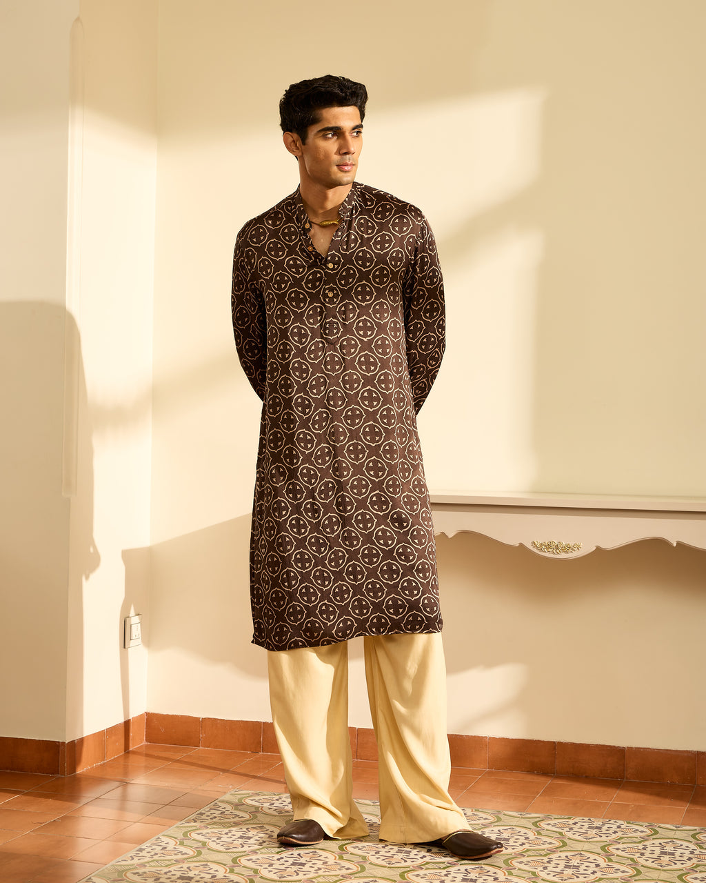 Kharek Ajrakh Kurta