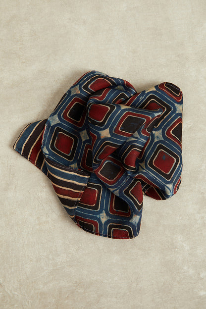 Anhad Ajrakh Dotarfa Pocket Square