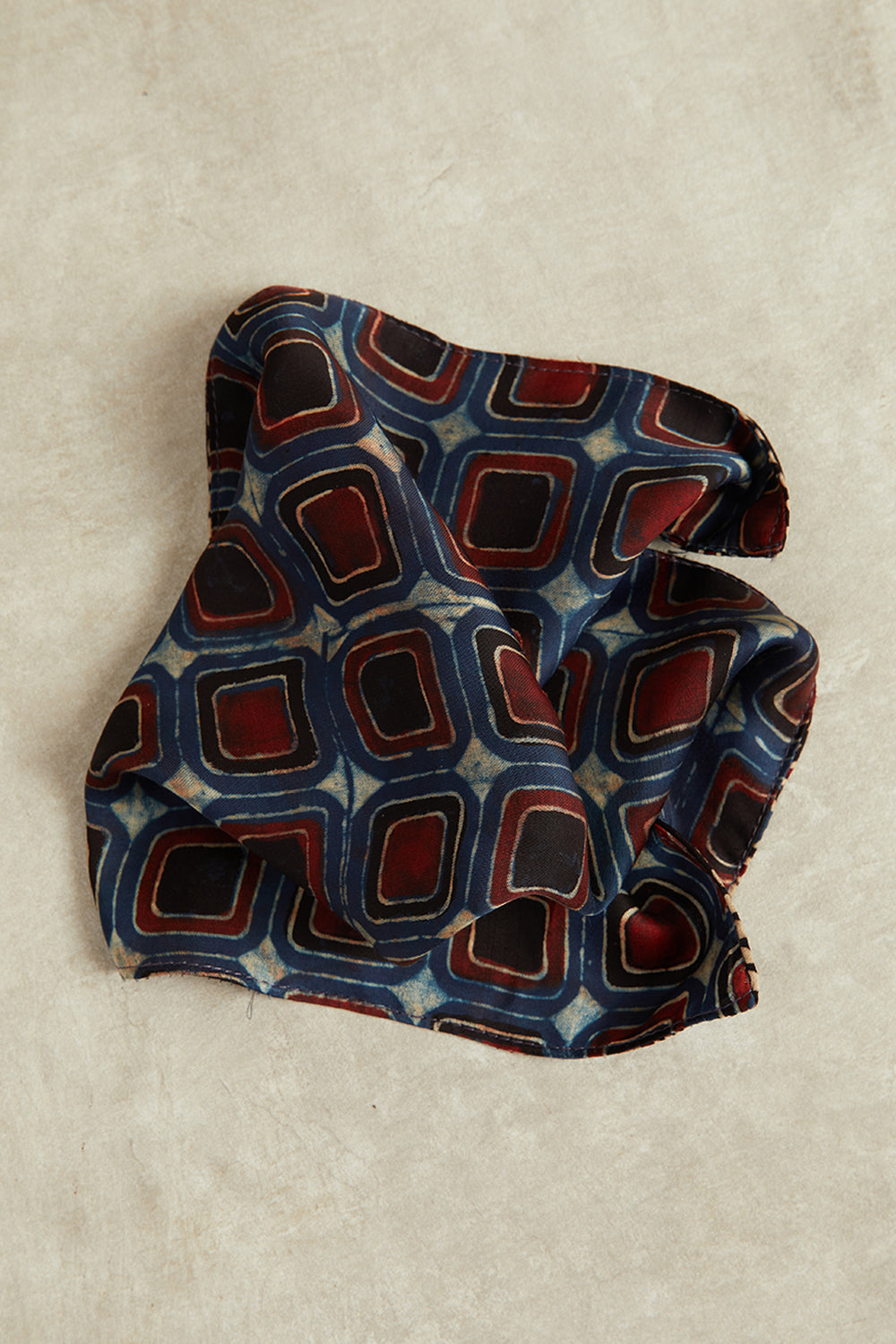 Kyari Ajrakh Dotarfa Pocket Square