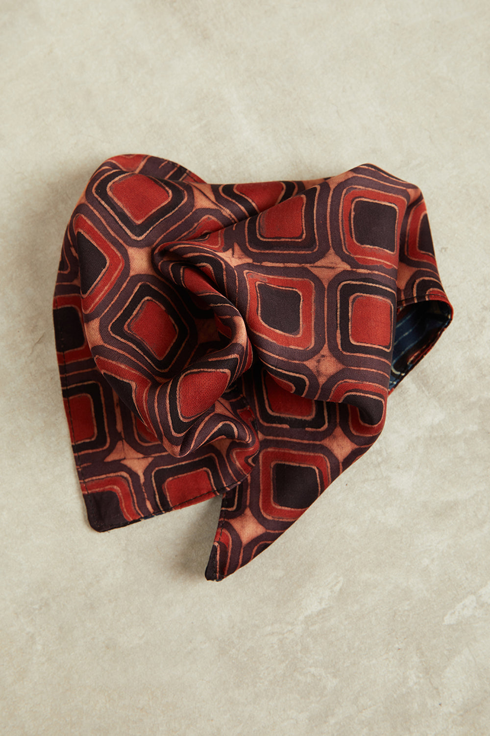 Sehar Ajrakh Dotarfa Pocket Square