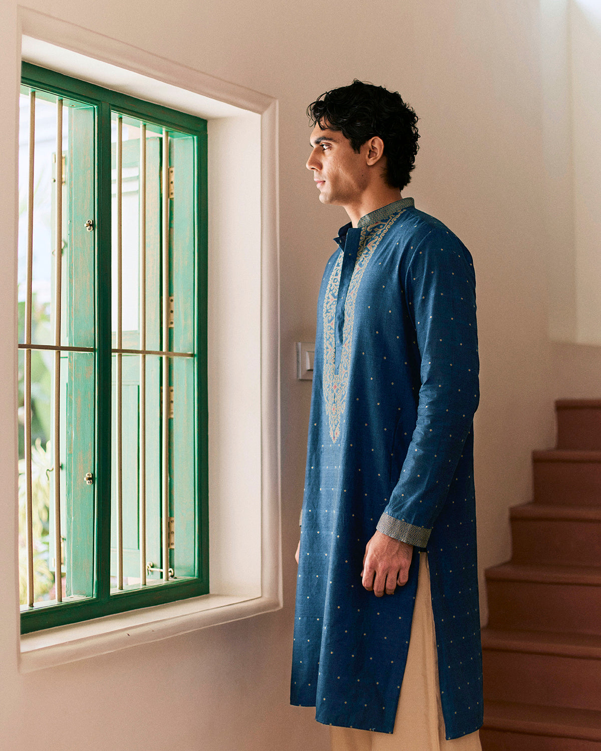 Niladri Jamdani kurta