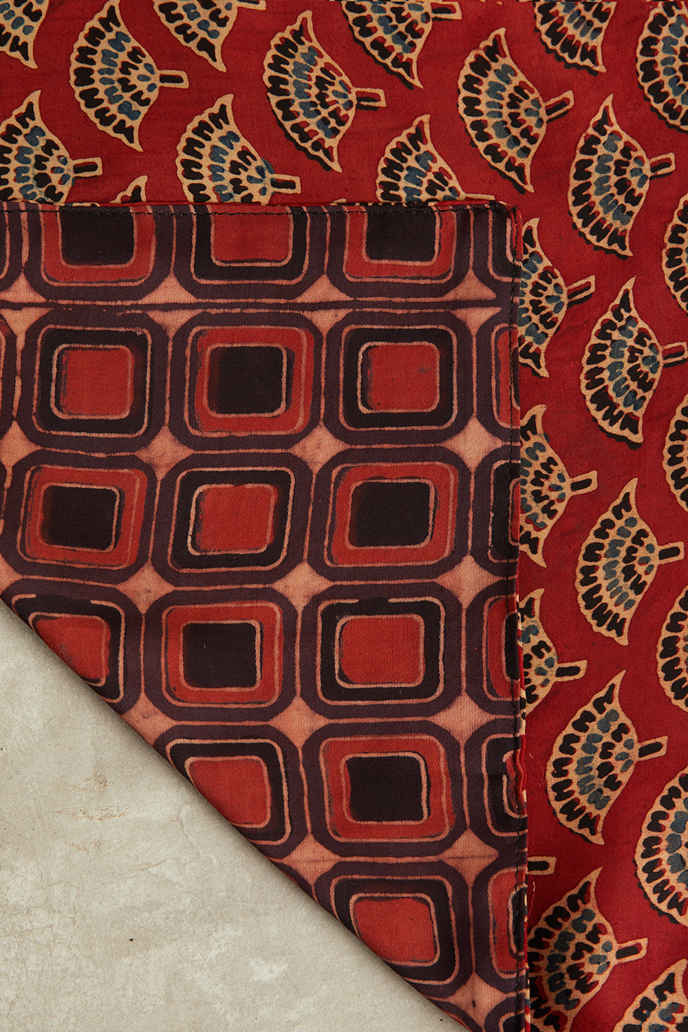 Pankh Ajrakh Dotarfa Pocket Square
