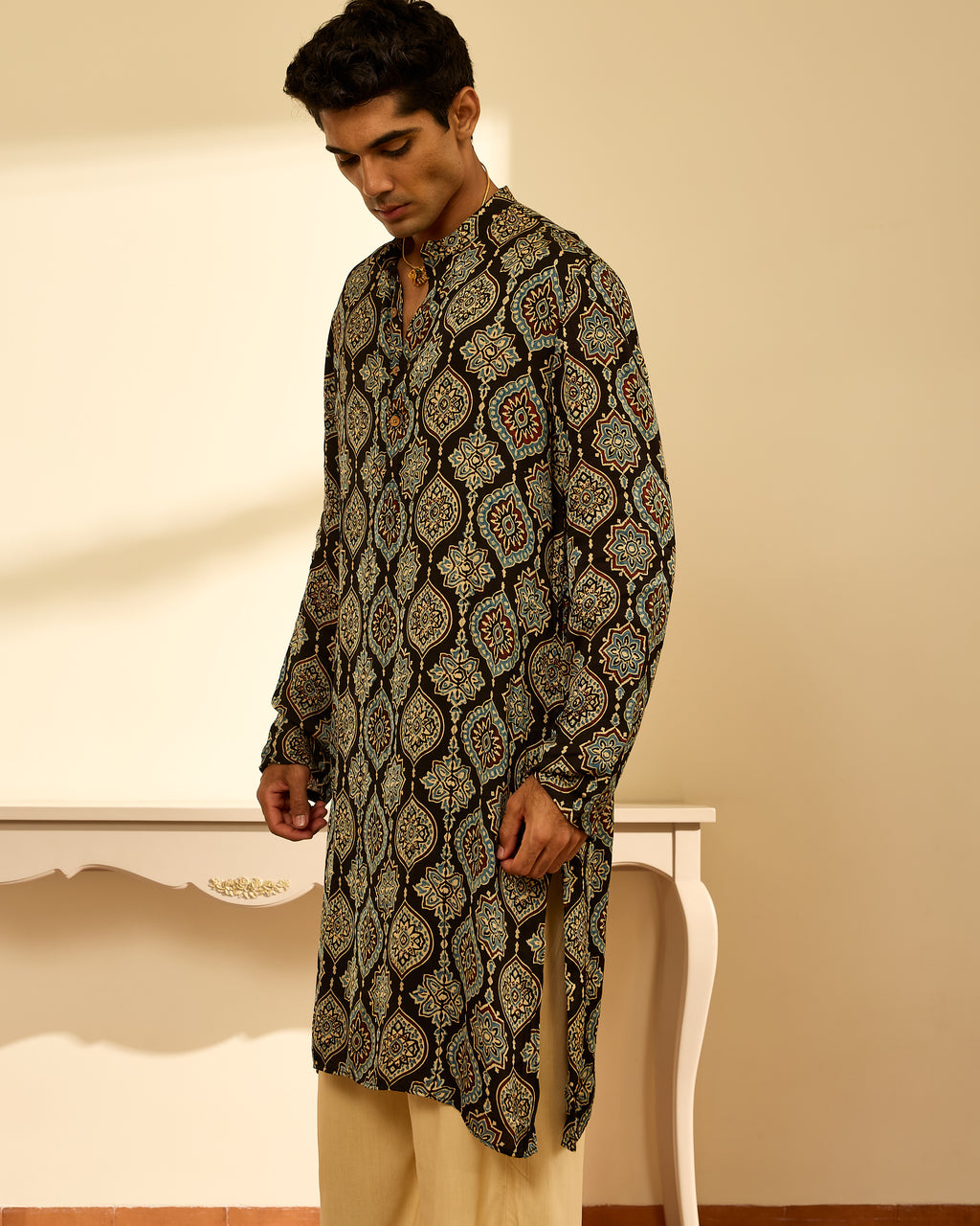 Minkudi Ajrakh Kurta