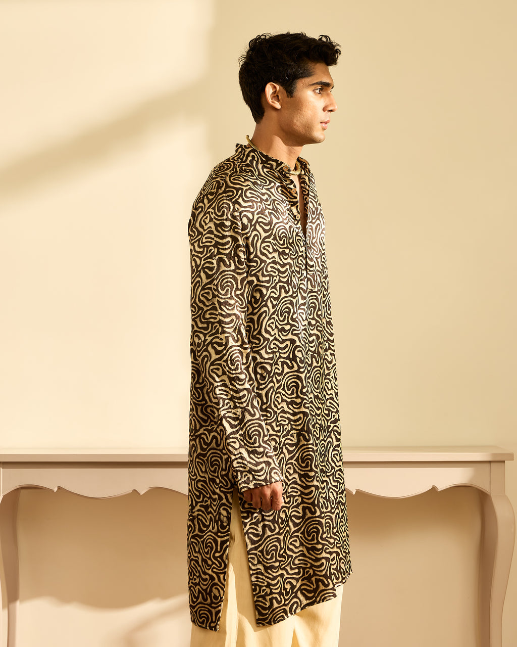 Kakkar Ajrakh Mashru Kurta
