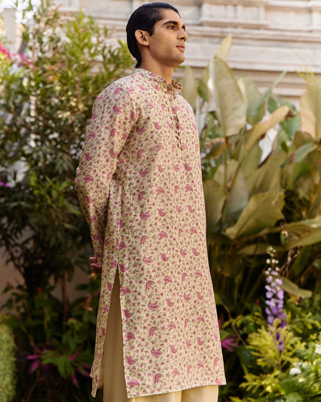 Tesu Jaal Off White kurta